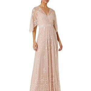 Mac Duggal Blush Formal Gown with Sequins
